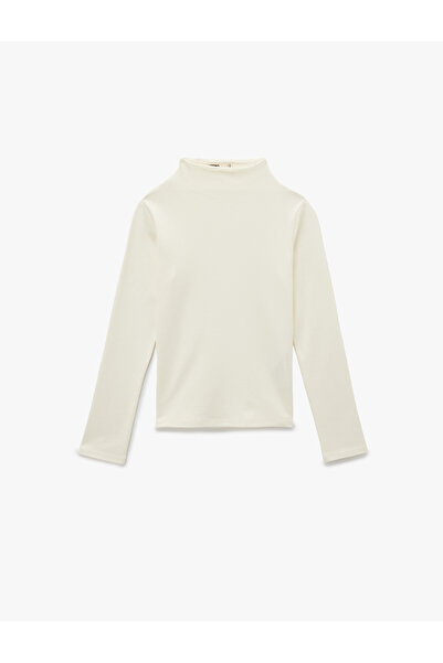 Koton Cotton Slim Fit Long Sleeve Mock Neck Bodysuit