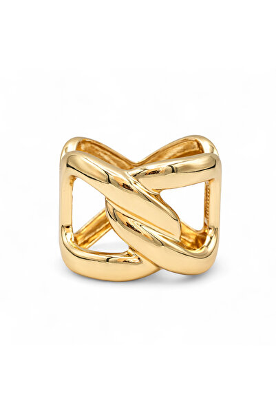 ElectraStore Brățară Masivă Fixă Placată Cu Aur Verona