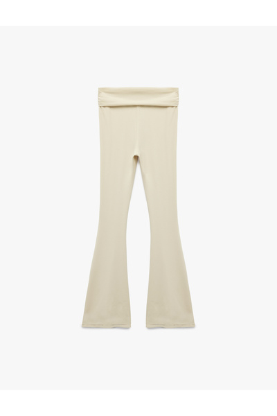 Koton Slim Fit Flared Trousers