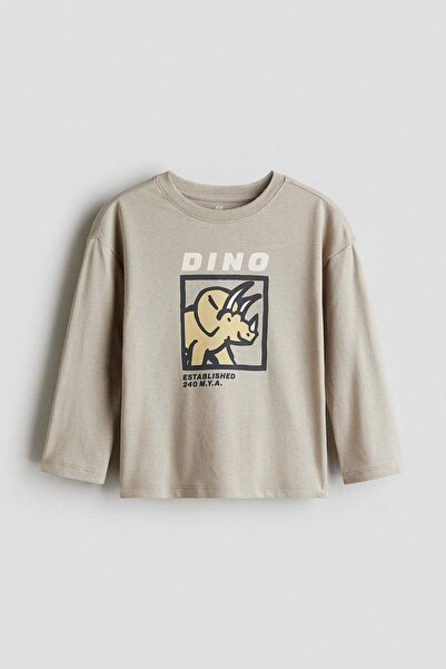 H&M Motif-detail cotton T-shirt