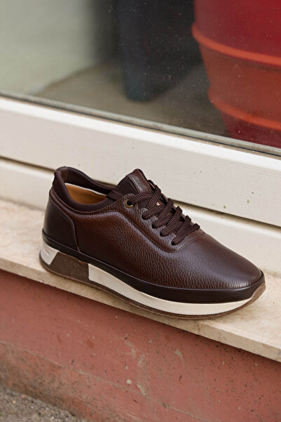 Vantaggio Marven Brown 100% Genuine Leather Men's Casual Shoes