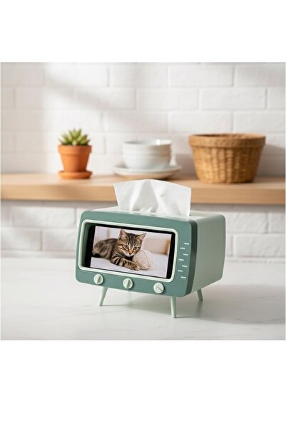 Emal Home Multi-Purpose Tissue Box and Phone Holder |   Modern Napkin Holder ...