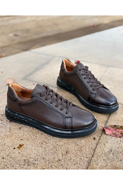 Avni Ceylan Aeroflex Genuine Leather Orthopedic Balloon Sole Sneaker Shoes