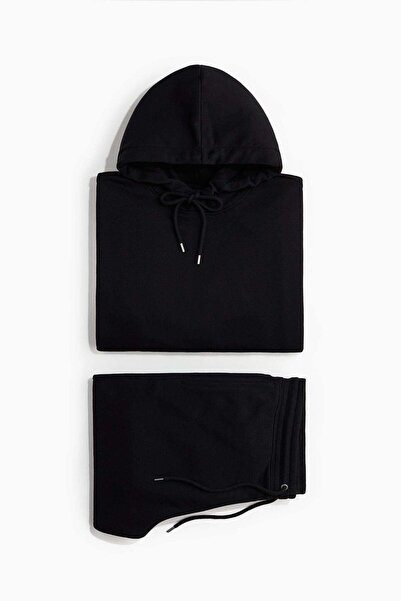 H&M طقم سويت شيرت قصة مريحة من قطعتين