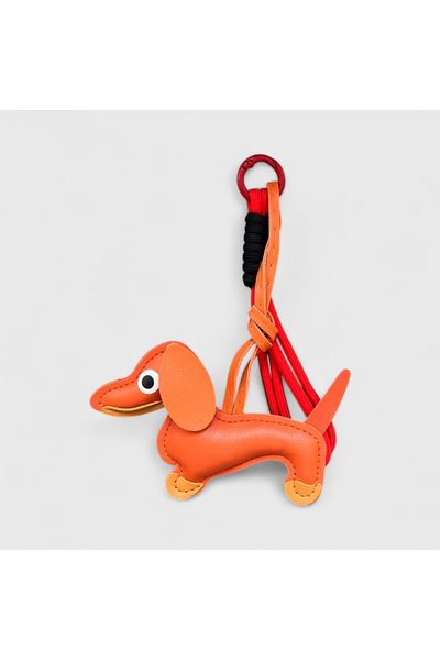 ElectraStore Tangerine Puppy Bag Charm Keychain