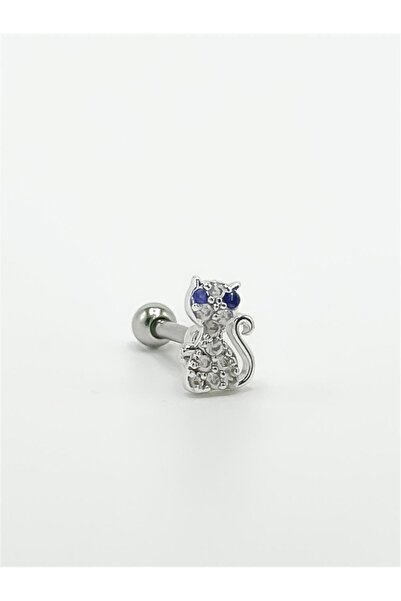 NB STEELORA حلق تراجوس فضي من الفولاذ