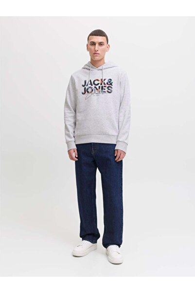 Jack & Jones Men's Logo Printed Hooded Sweatshirt - Geplas