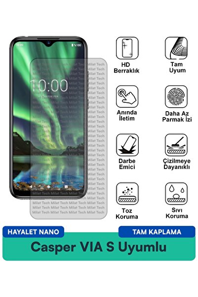 Milat Tech طبقة حماية للشاشة من Casper VIA S Hayalet Nano مقاومة للخدوش والصدمات