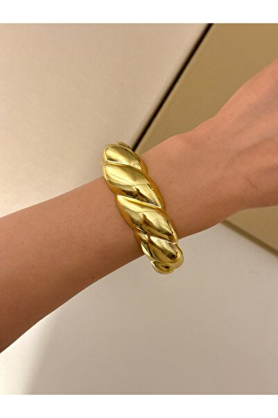 YOUES JEWELRY Kadın Kalın Kelepçe Bileklik Akrilik Kelepçe Bileklik