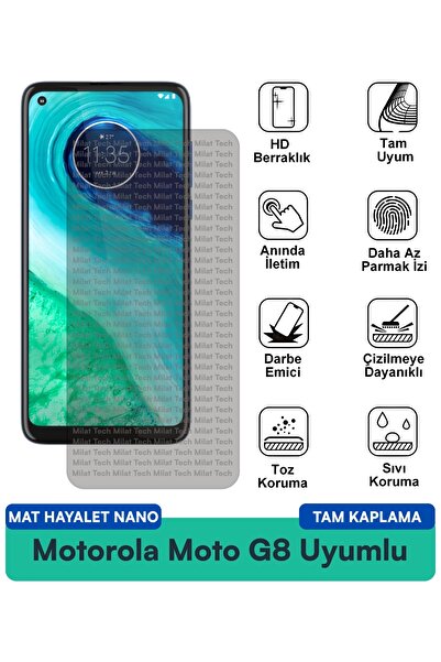 Milat Tech طبقة حماية للشاشة من موتورولا موتو جي 8 مات هايلايت نانو مقاومة لل...