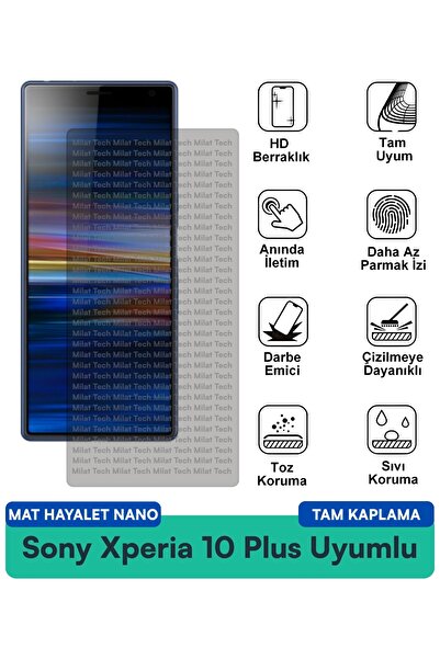 Milat Tech يوفر فيلم حماية الشاشة Sony Xperia 10 Plus Matte Ghost Nano خصوصية...