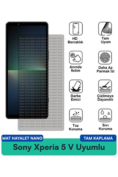 Milat Tech يوفر فيلم حماية الشاشة Sony Xperia 5 V Matte Ghost Nano الخصوصية و...
