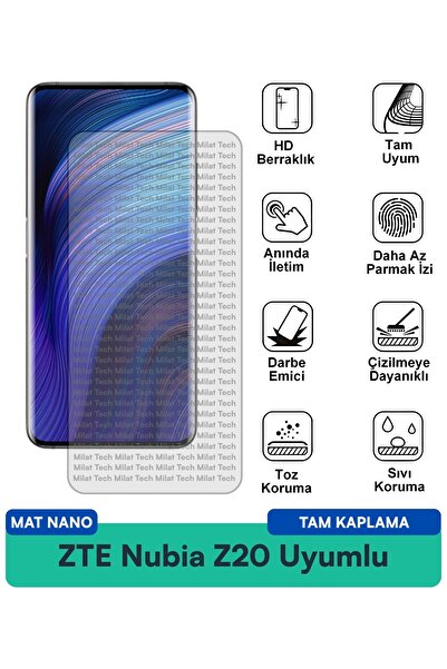 Milat Tech طبقة حماية للشاشة من زد تي إي نوبيا Z20 مات نانو مقاومة للخدوش وال...
