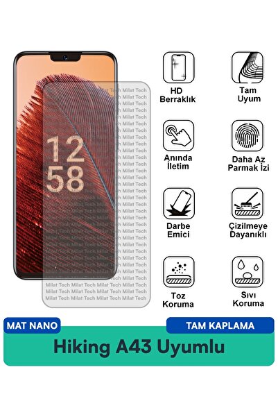 Milat Tech طبقة حماية للشاشة من نوع Hiking A43 Mat Nano تقلل من انعكاس الضوء ...