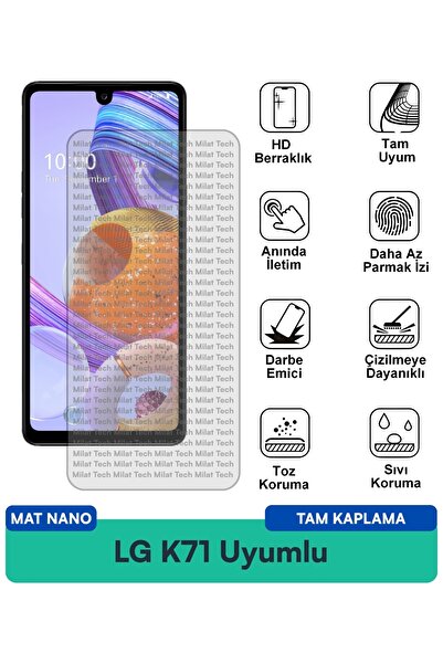 Milat Tech واقي شاشة LG K71 مات نانو مقاوم للخدوش والصدمات