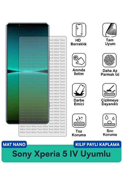 Milat Tech حافظة سوني إكسبيريا 5 III مات نانو متوافقة مع طبقة حماية الشاشة تم...