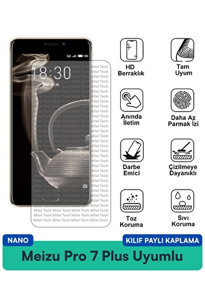 Milat Tech Meizu Pro 7 Plus Nano Case Compatible Screen Protection Film Thin ...