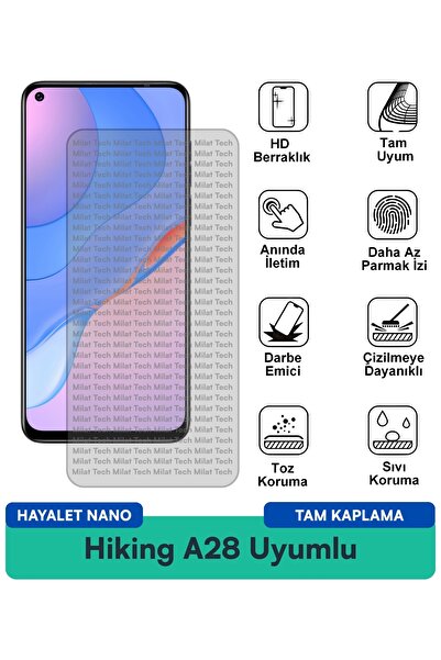 Milat Tech طبقة حماية للشاشة من نوع A28 Hayalet Nano مقاومة للخدوش والصدمات