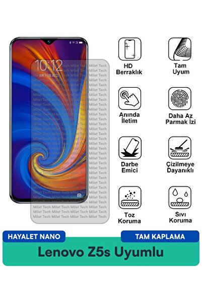 Milat Tech طبقة حماية للشاشة من Lenovo Z5s Ghost Nano مقاومة للخدوش والصدمات