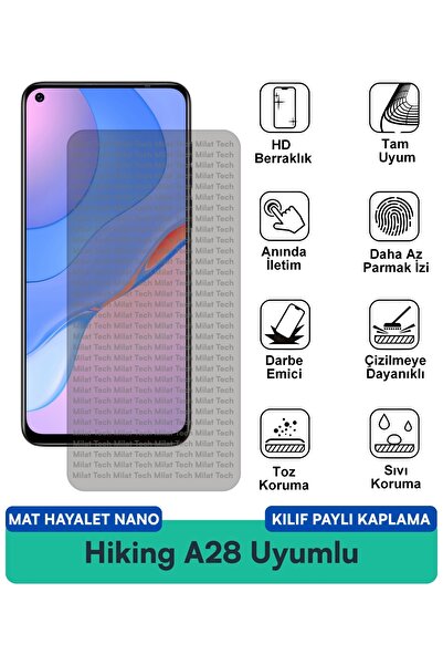 Milat Tech حافظة Hiking A28 Mat Ghost Nano متوافقة مع طبقة حماية الشاشة مقاوم...