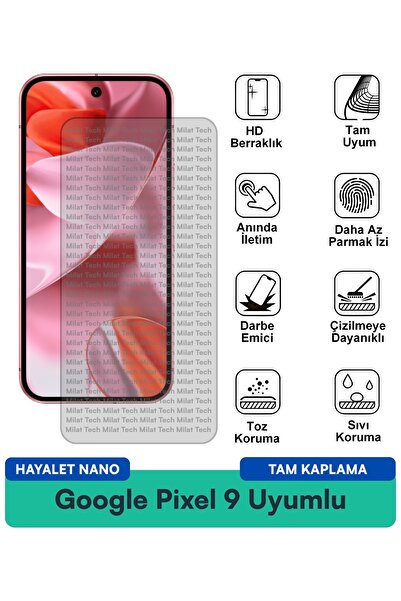 Milat Tech فيلم حماية الشاشة جوجل بيكسل 9 هايلايت نانو مقاوم للخدوش والصدمات