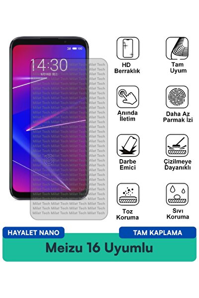 Milat Tech طبقة حماية للشاشة من Meizu 16 Ghost Nano مقاومة للخدوش والصدمات