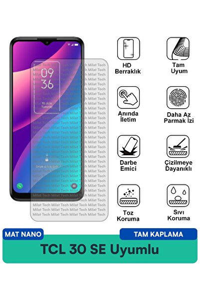 Milat Tech طبقة حماية للشاشة من TCL 30 SE مات نانو مقاومة للخدوش والصدمات