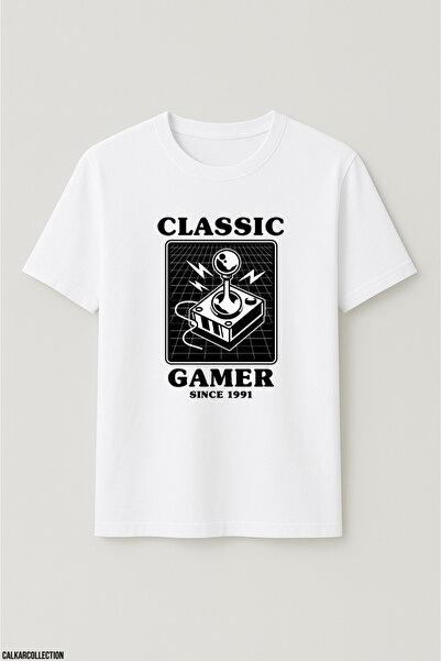 CALKARCOLLECTION تيشيرت للجنسين قصة فضفاضة Gamer Lifestyle3