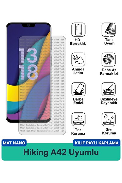 Milat Tech غطاء حماية للشاشة متوافق مع Hiking A42 Mat Nano مقاوم للبقع ويقلل ...