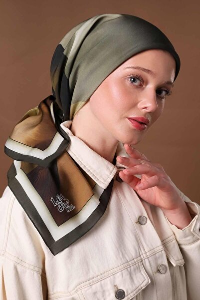 Levidor Κασκόλ Aura με χακί σχέδιο