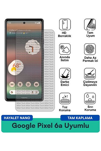 Milat Tech فيلم حماية الشاشة جوجل بيكسل 6a هايلايت نانو مقاوم للخدوش والصدمات