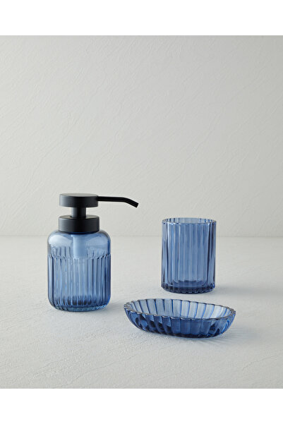 English Home Ilda 3’lü Set Banyo Seti 15 cm Mavi