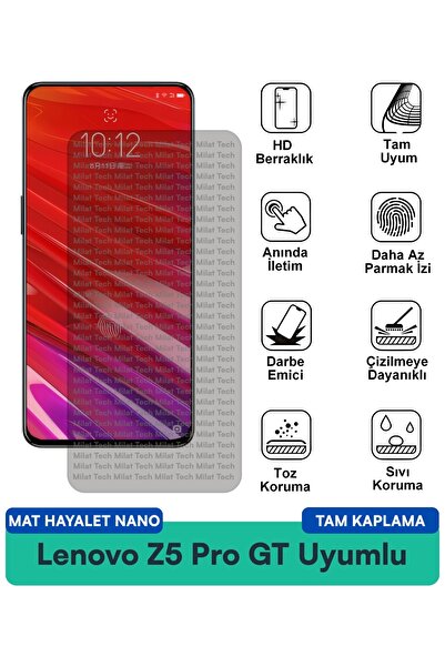 Milat Tech فيلم حماية الشاشة Lenovo Z5 Pro GT Mat Ghost Nano مقاوم للخدوش
