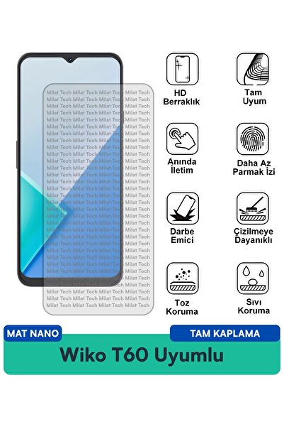Milat Tech طبقة حماية للشاشة من Wiko T60 Mat Nano مقاومة للخدوش والصدمات
