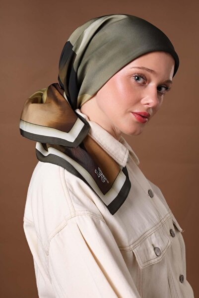 Levidor Κασκόλ Aura με χακί σχέδιο