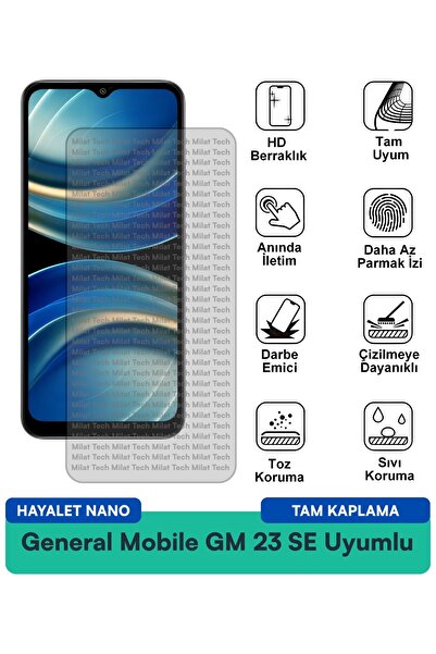 Milat Tech فيلم حماية الشاشة جنرال موبايل GM 23 SE هايلايت نانو مقاوم للخدوش ...