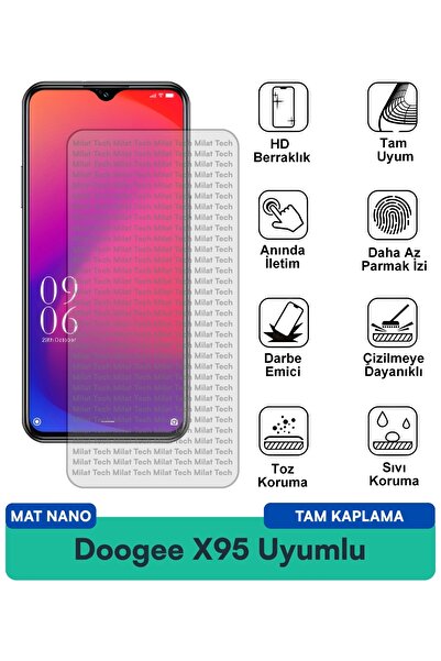 Milat Tech طبقة حماية للشاشة من Doogee X95 Mat Nano تقلل من إجهاد العين ومقاو...