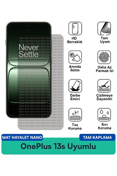 Milat Tech فيلم حماية الشاشة OnePlus 13s Mat Ghost Nano مضاد لبصمات الأصابع و...