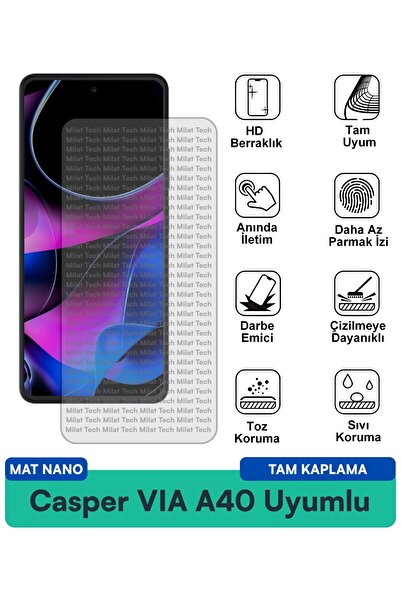 Milat Tech طبقة حماية للشاشة من Casper VIA A40 Mat Nano تقلل من إجهاد العين و...