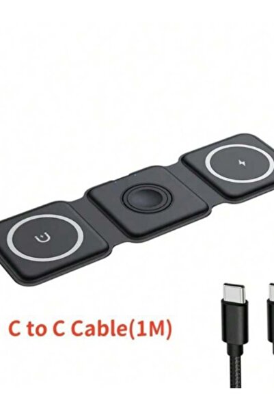 OEM 3 in 1 wireless charger compatible with iPhone, Apple Watch, Airpods