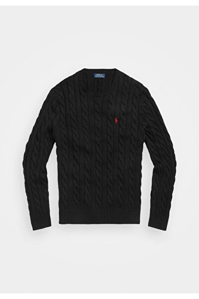 Ralph Lauren Collection Polo Ralph Lauren. Cable-Knit Cotton Jumper Hair Knitting Knitwear Sweater Round Neck