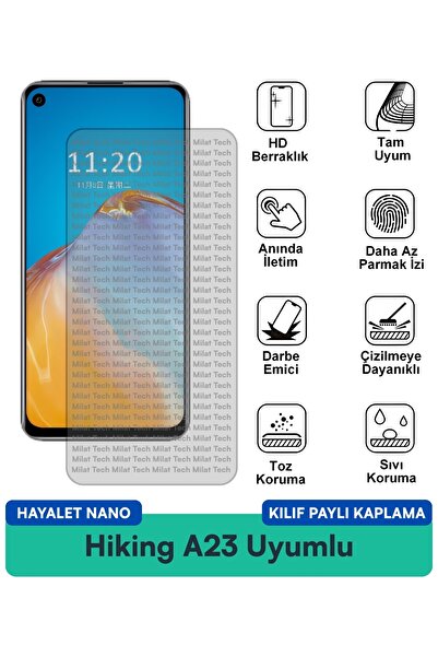 Milat Tech غطاء حماية شاشة متوافق مع هاتف Hiking A23 Ghost Nano مقاوم للخدوش ...