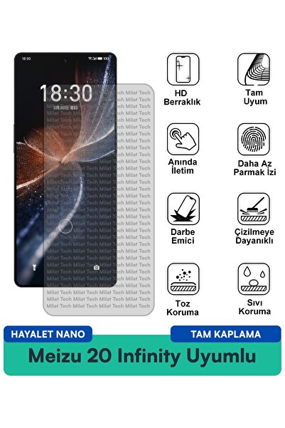 Milat Tech طبقة حماية للشاشة من Meizu 20 Infinity Ghost Nano مقاومة للخدوش وا...