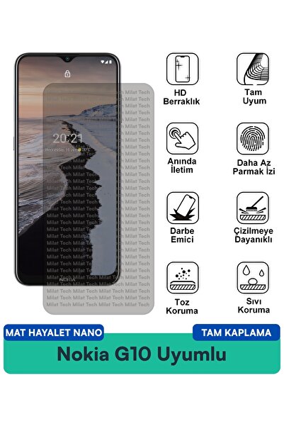 Milat Tech طبقة حماية للشاشة من Nokia G10 Matte Ghost Nano تقلل من الانعكاس و...