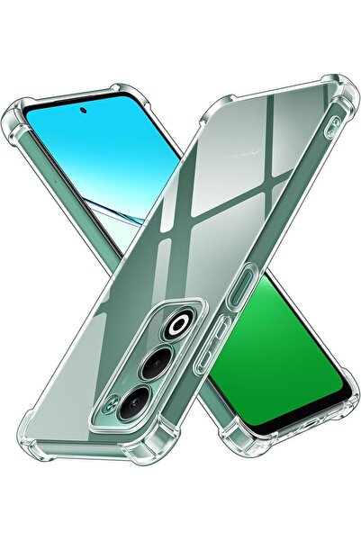 Rivor Oppo Reno A5 5G Uyumlu Kılıf Kamera Korumalı Süper Şeffaf Esnek Renksiz...
