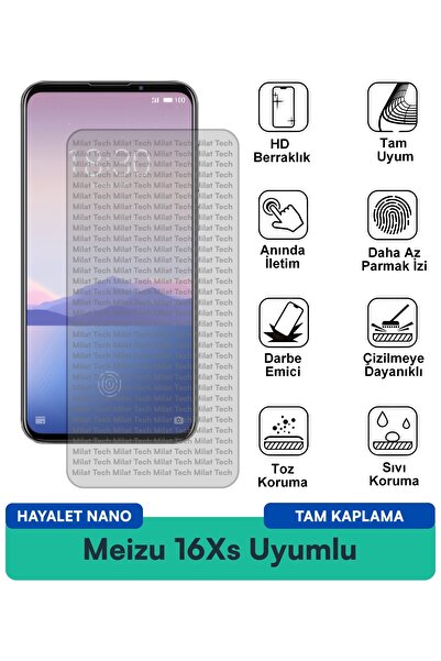 Milat Tech طبقة حماية للشاشة من Meizu 16Xs Hayalet Nano مقاومة للخدوش والصدمات