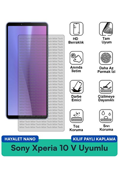 Milat Tech غطاء حماية نانو لهاتف سوني إكسبيريا 10 في متوافق مع فيلم حماية الش...