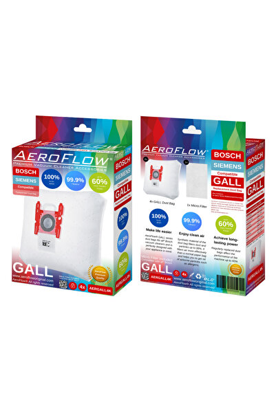 srfn ticaret Bosch - Siemens g All Type Vacuum Cleaner Dust Bag Compatible Dust Bag - 4 Pieces