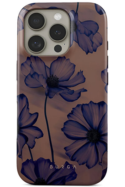 HYPERSOFT حافظة فاخرة مزدوجة الطبقات من سلسلة بورجا منقوشة متوافقة مع آيفون 1...