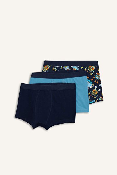 DeFacto Boy's Printed 3-Pack Boxer G4415A825Au